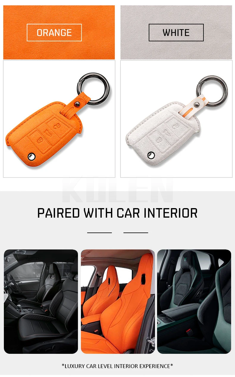Funda presentada en una llave