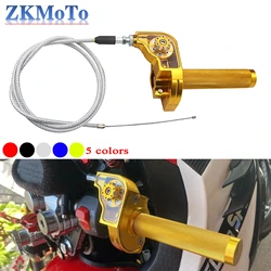 Acelerador universal aluminio CNC moto – empuñadura giratoria