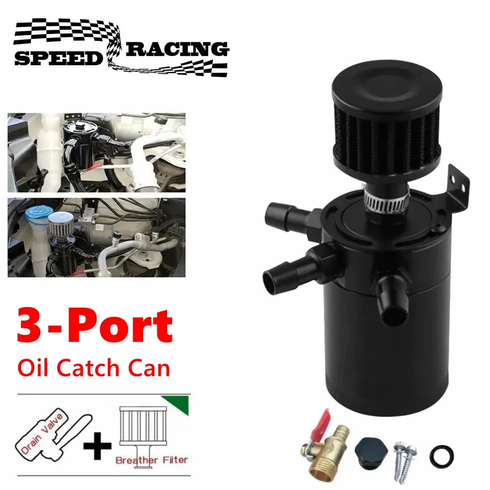 Separador gases cárter 3 puertos universal filtro respiración motor