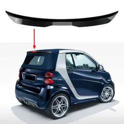 Alerón trasero de techo ABS negro para Smart Fortwo 451