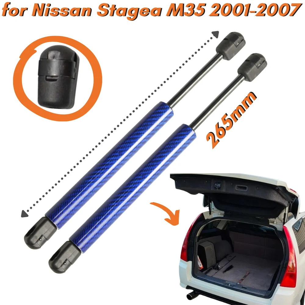 Puntal de gas para maletero Nissan Stagea M35 2001-2007, 265 mm