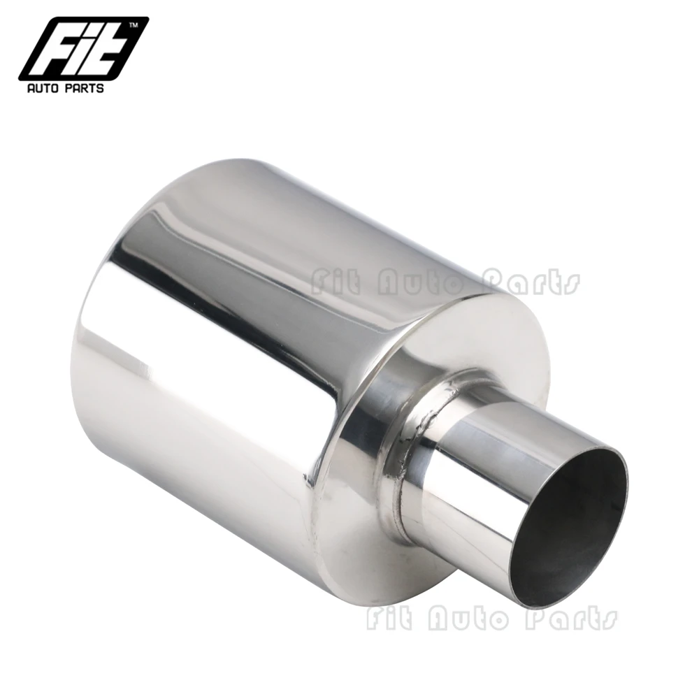 Tubo escape cromada acero inox silenciador redondo de Universal - imagen 4