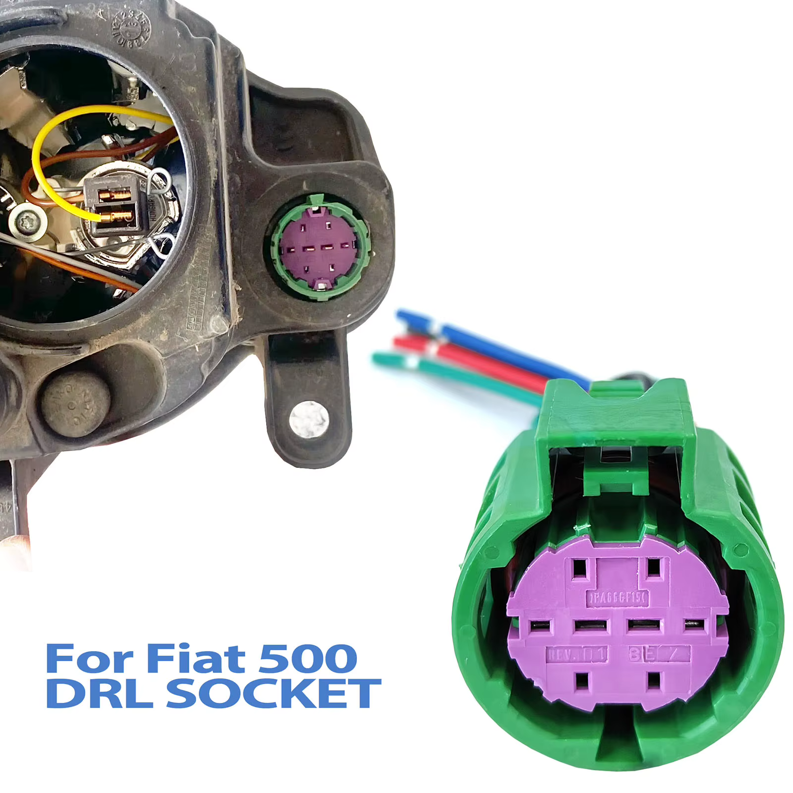 Arnés conector luces diurnas DRL – Fiat 500 Abarth 595 - imagen 3