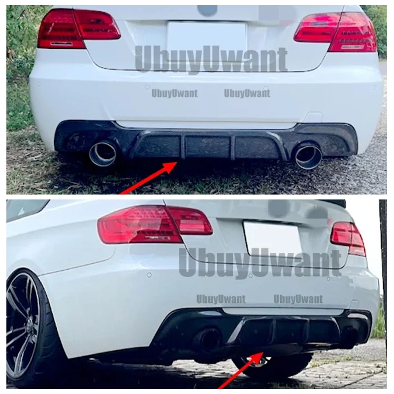 Kit divisor parachoques trasero BMW E92 E93 fibra de carbono