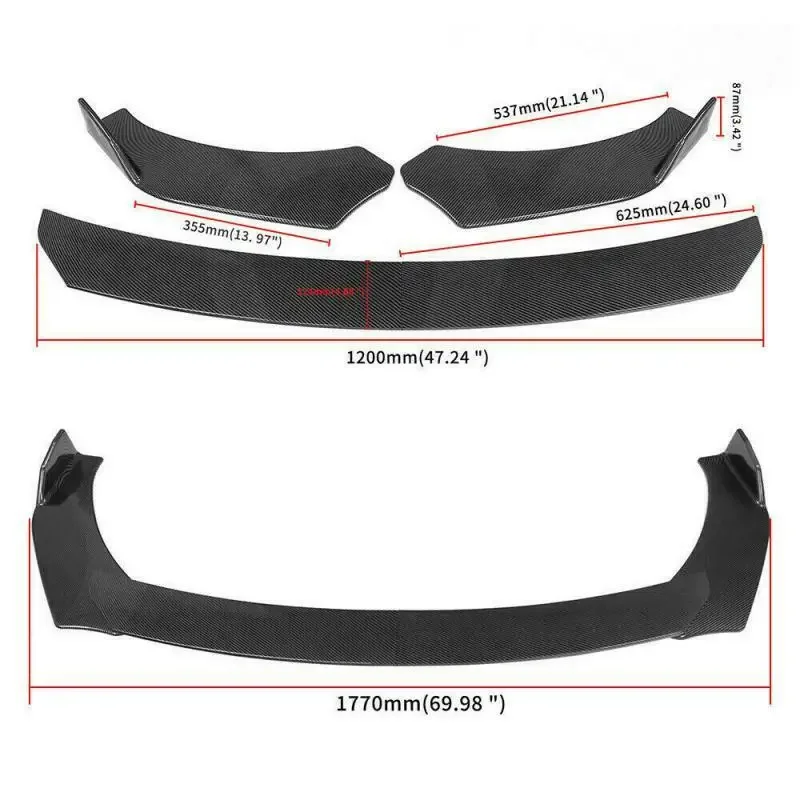 Splitter delantero de carbono para Infiniti Q50, Q60 y Q70 - imagen 3