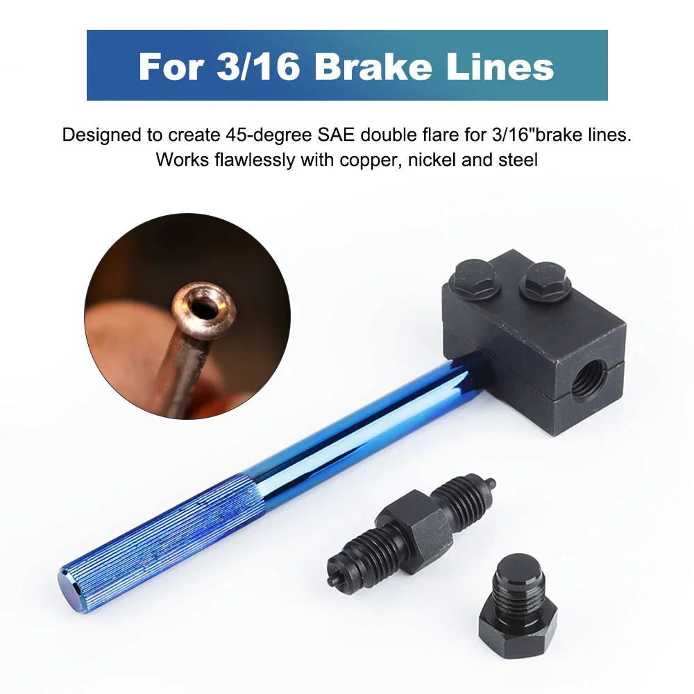 Abocardador doble 45° SAE para tubería de freno 3/16 pulgadas - imagen 3
