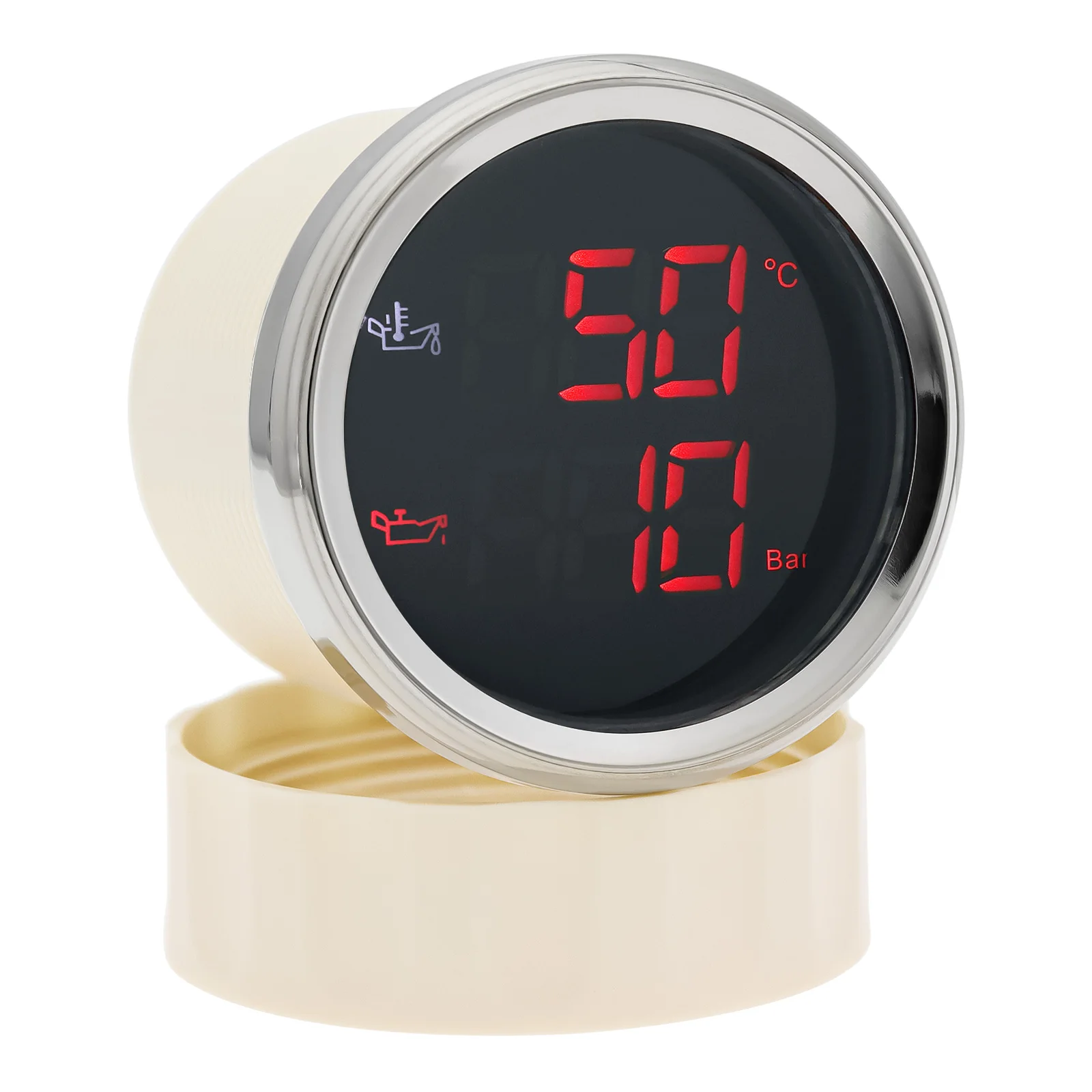 Medidor presión y temperatura de aceite 52 mm retroiluminado - imagen 3