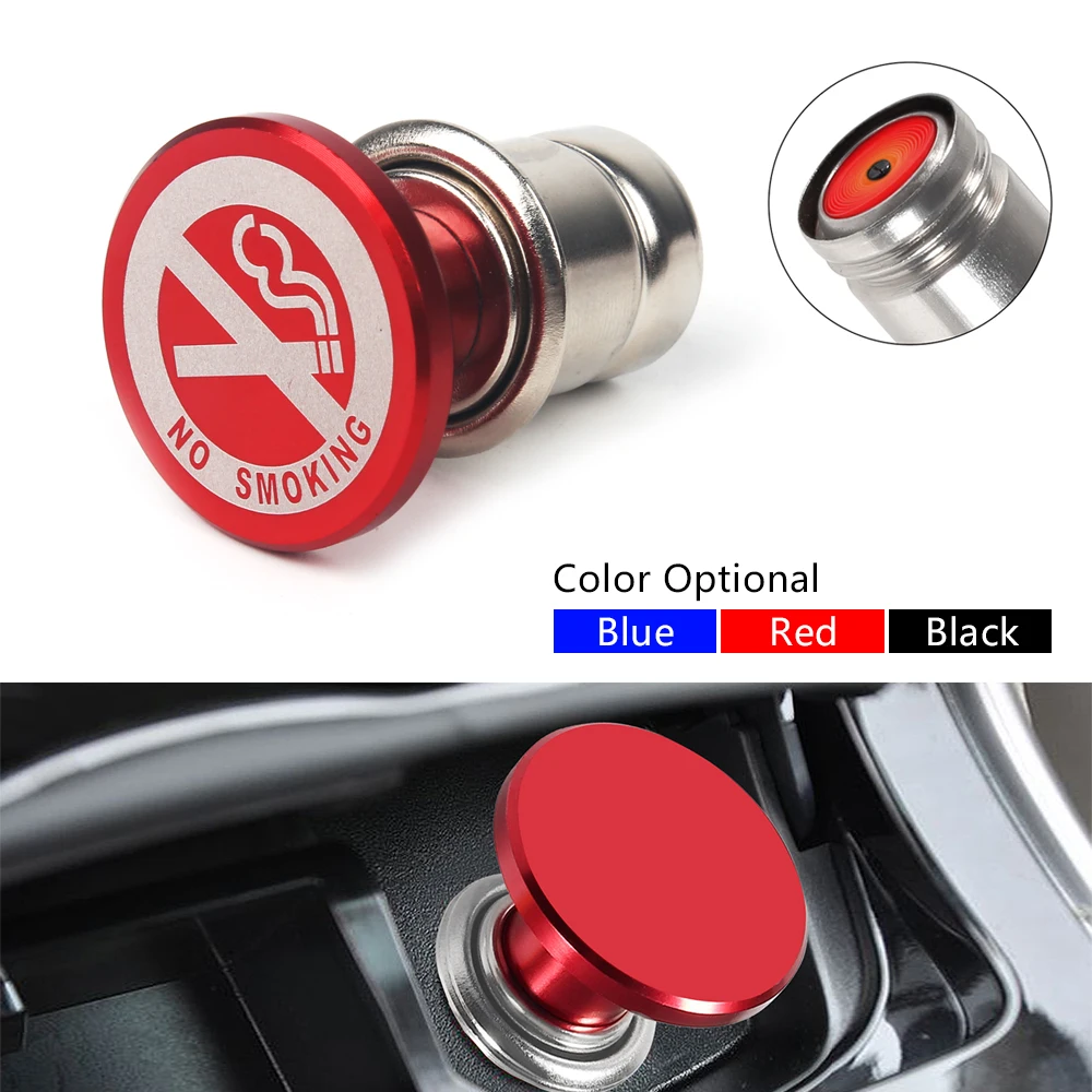 Encendedor de cigarrillos de aluminio anodizado 12V para coche