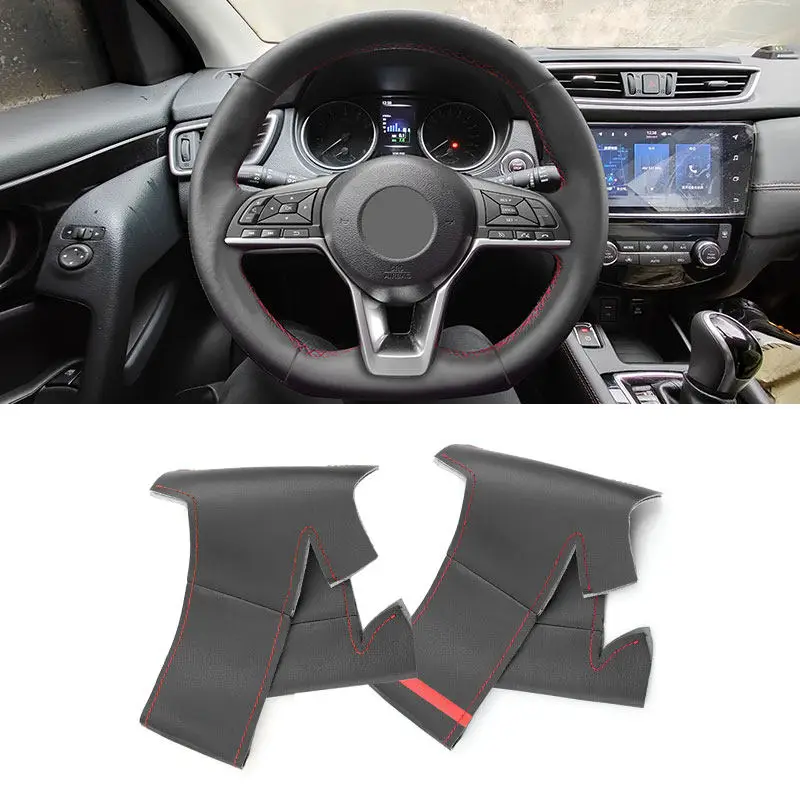 Funda volante cuero microfibra para Nissan X-Trail y Qashqai