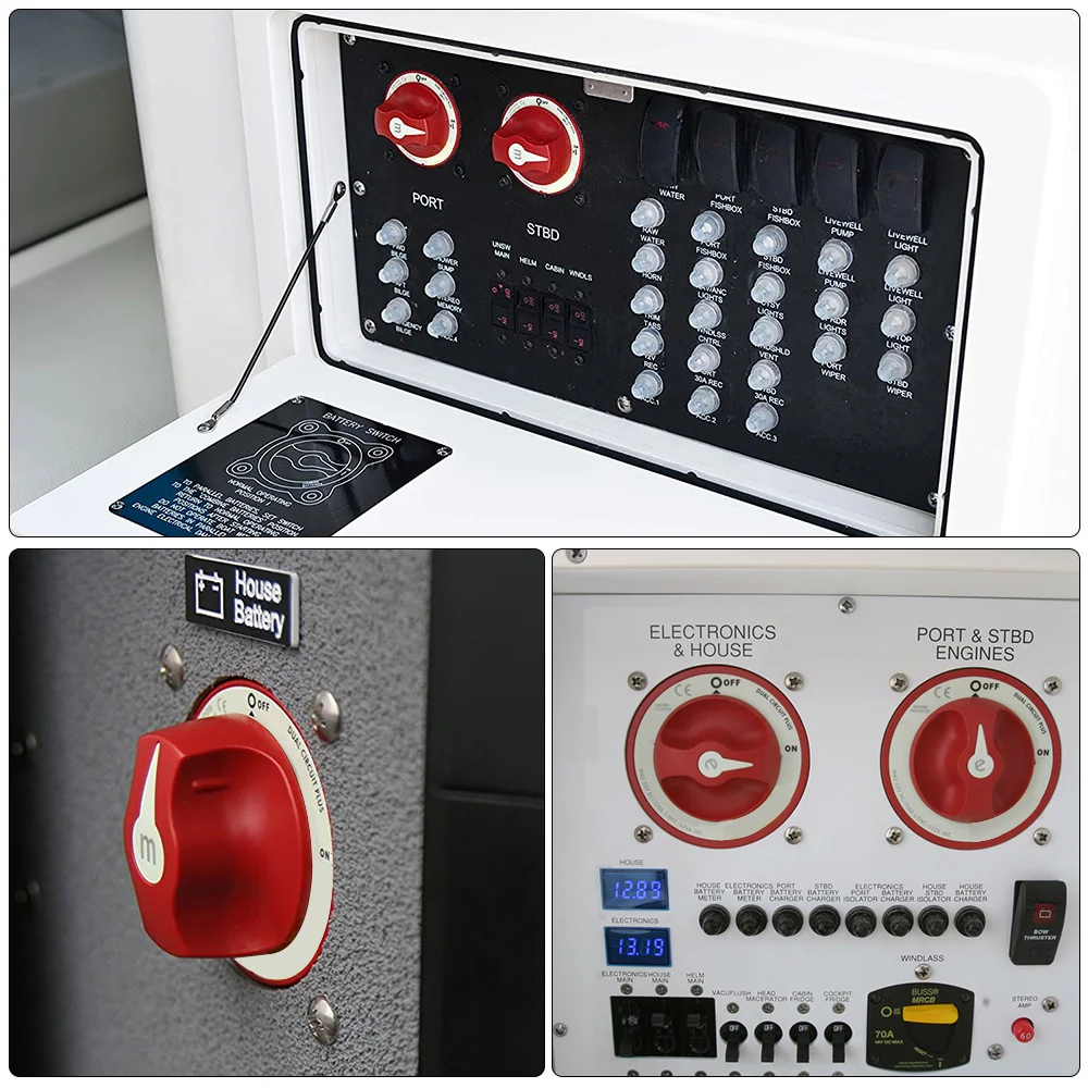 Aislador de batería Serie E 32V 350A – doble circuito para caravana y barco - imagen 5