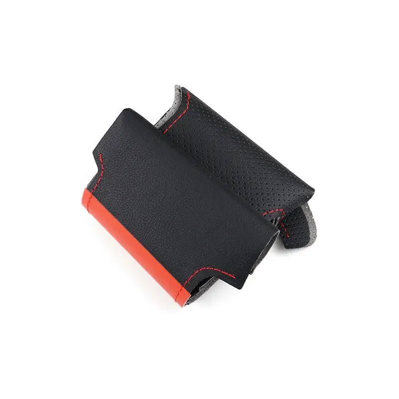 Embellecedor de volante de cuero negro y rojo – Highlander/Sienna - imagen 2