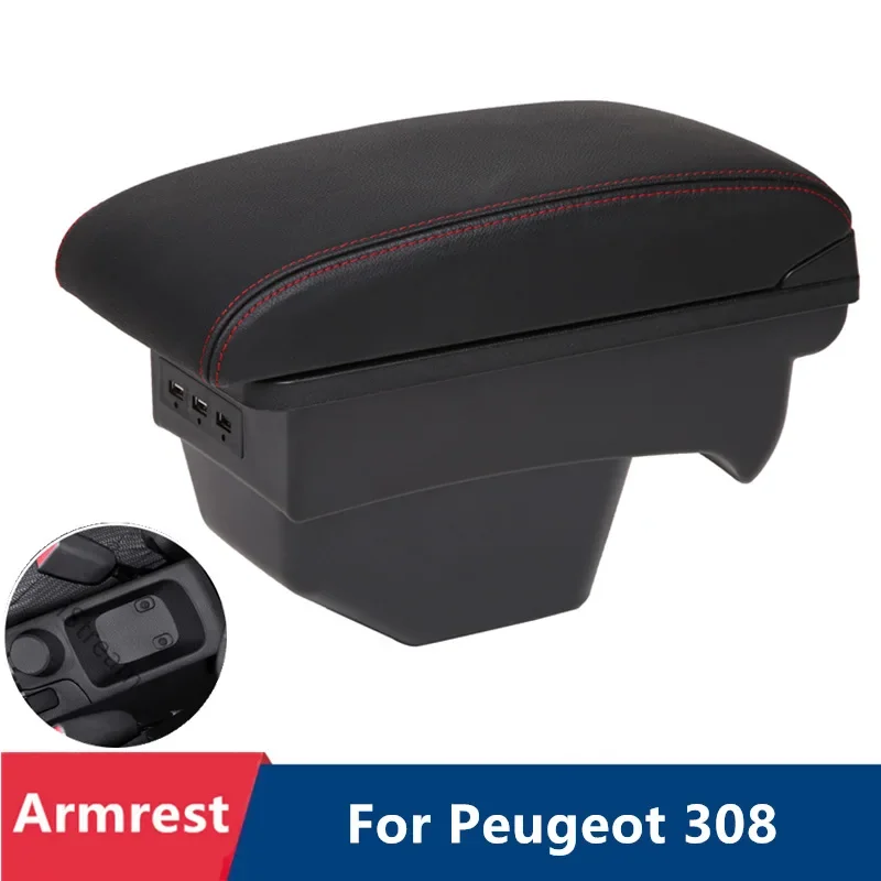 Reposabrazos instalado en Peugeot 308