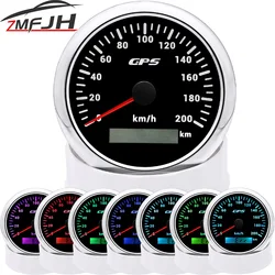 Velocímetro GPS 85mm con antena luz 7 colores – moto coche barco