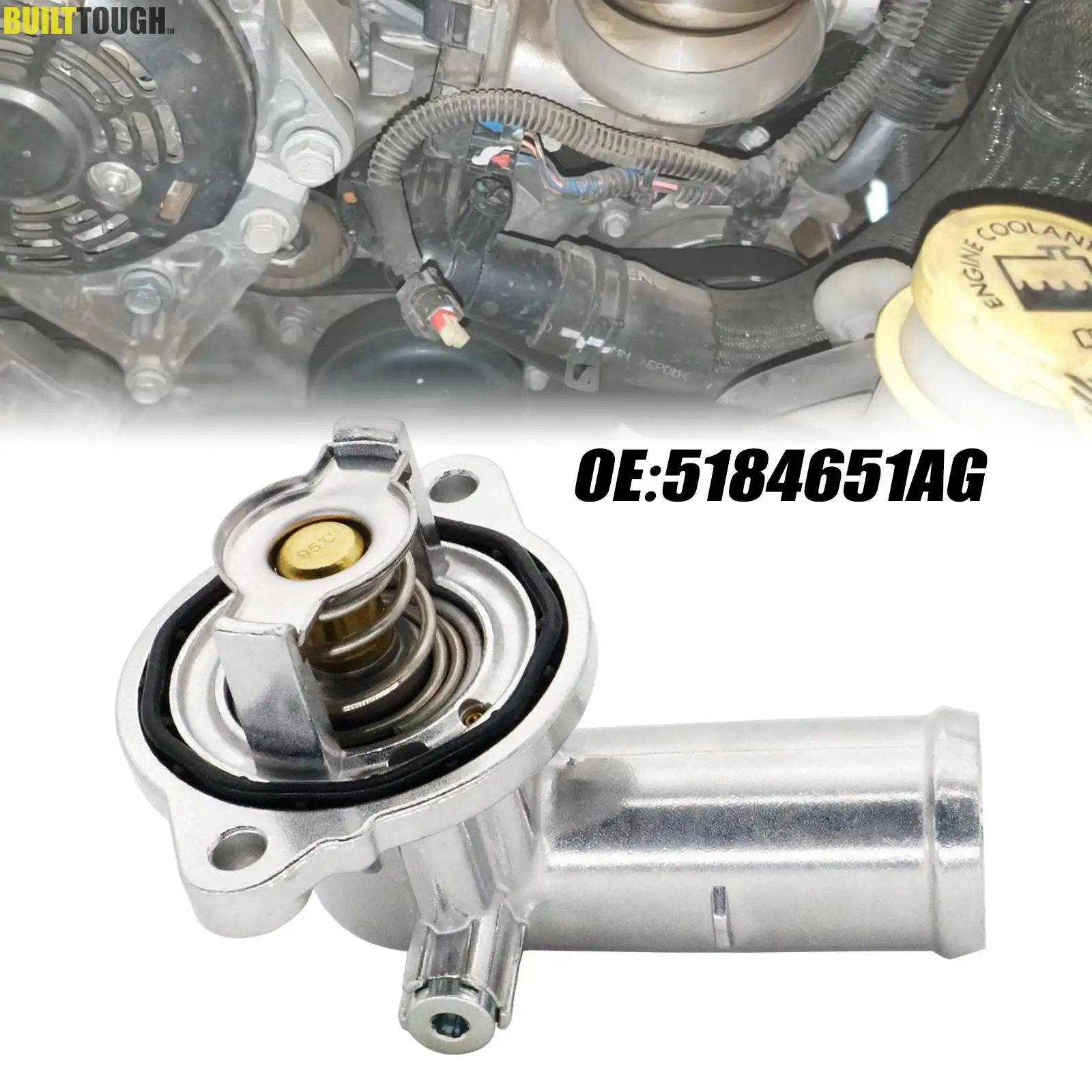 5184651AG Carcasa de termostato de aluminio para Jeep 3.6L