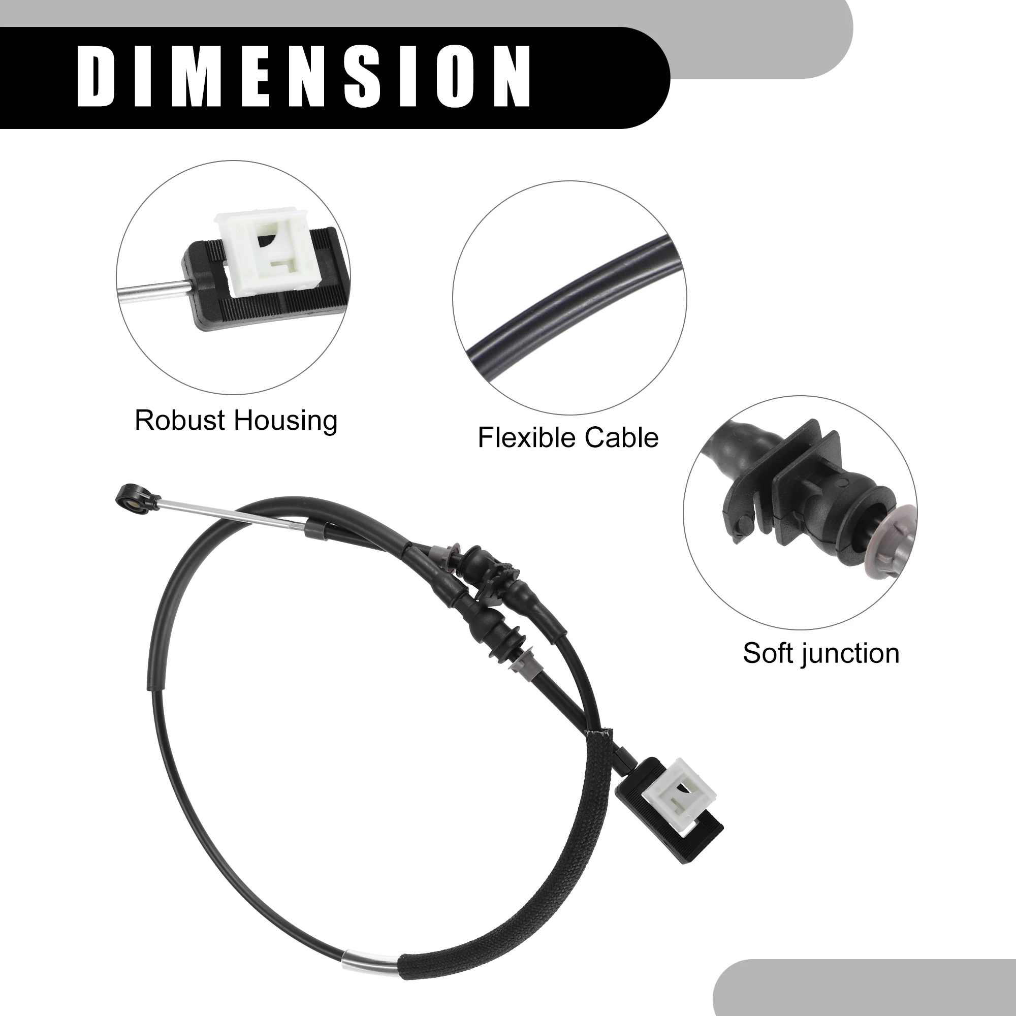 X Autohaux Cable de Control de palanca de cambios de transmisión automática para Ford Mustang, 2005, 2006, 2007, 2008, 2009 - imagen 4