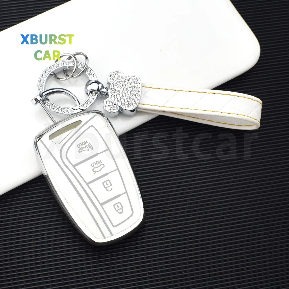 Funda TPU para llave con soporte para Hyundai Santa Fe iX45