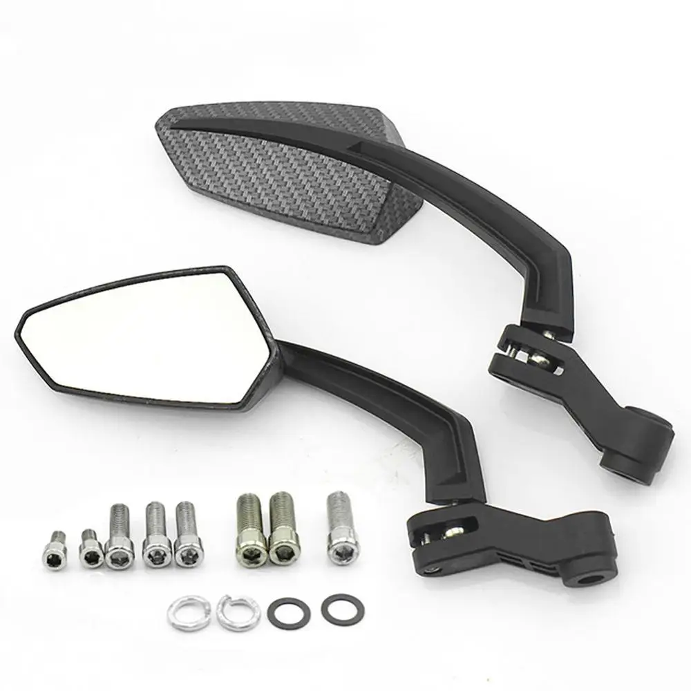 Retrovisores convexos de fibra de carbono para moto 8/10 mm - imagen 3