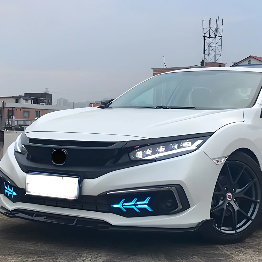 Faros delanteros LED Honda Civic X 2016-2021 con proyectores - imagen 5