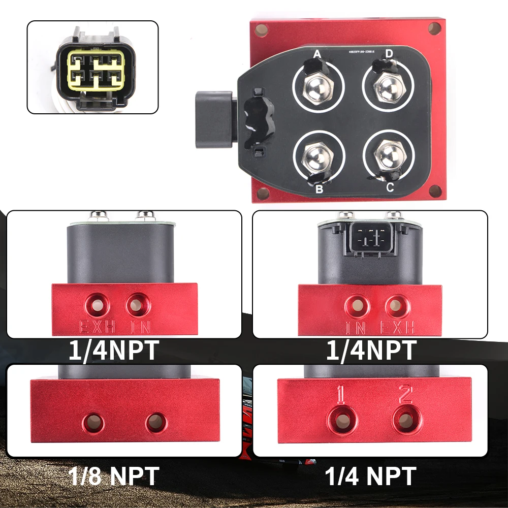 Válvula colectora suspensión neumática roja con control rápido NPT - imagen 5