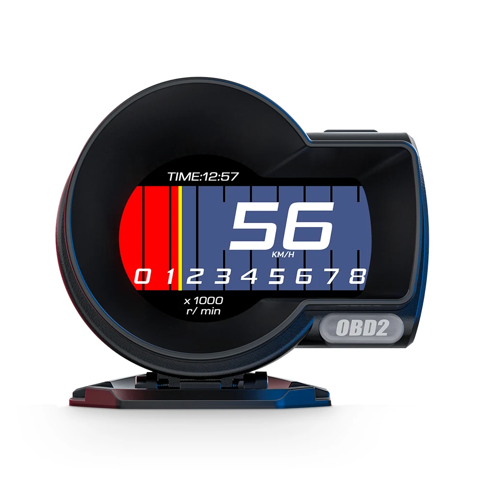 Universal F8 OBD GPS cristal líquido multifuncional instrumento pantalla velocímetro presión temperatura del agua turbina del vehículo - imagen 3