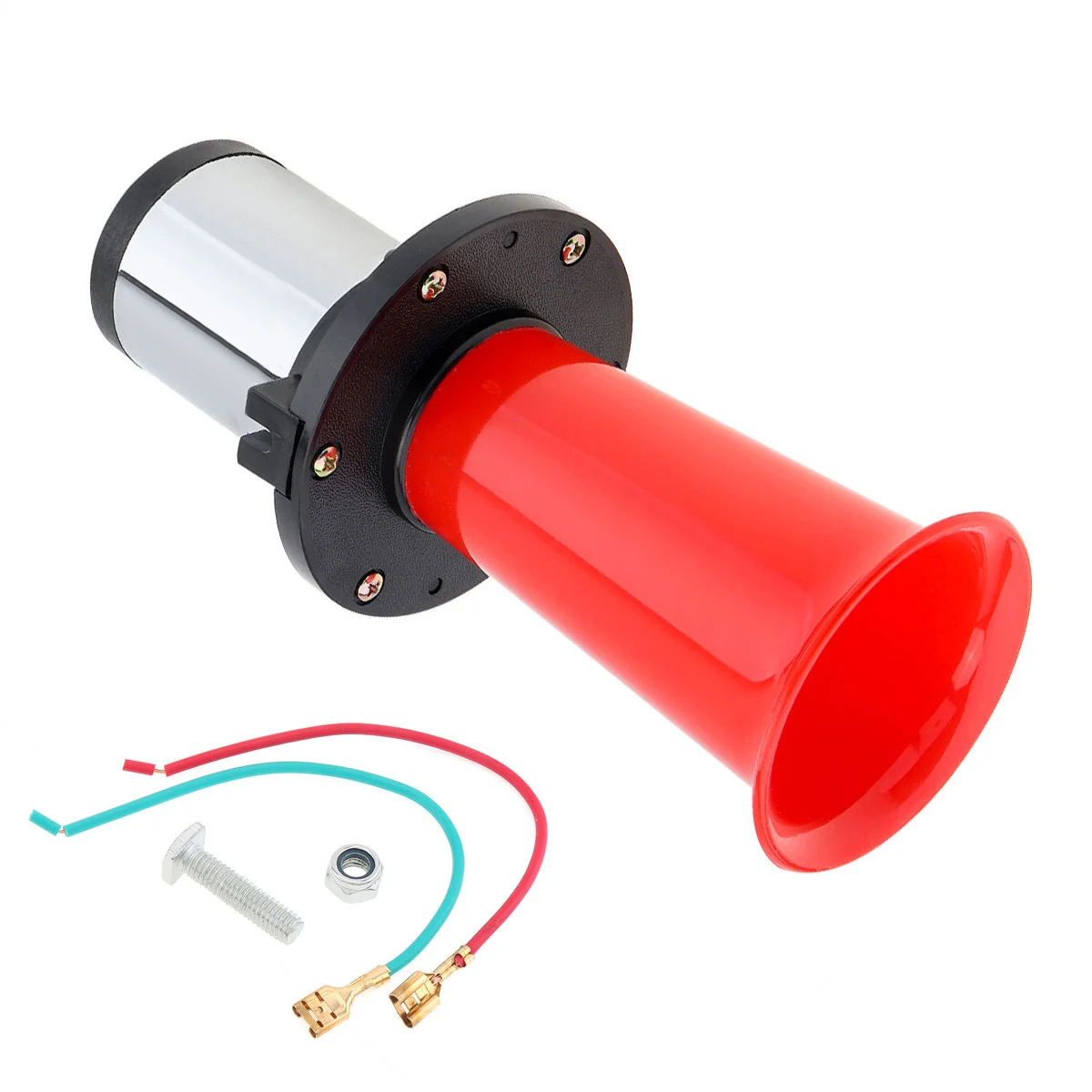 Bocina de alarma Vintage roja 12V 110 dB para coche y camión - imagen 3