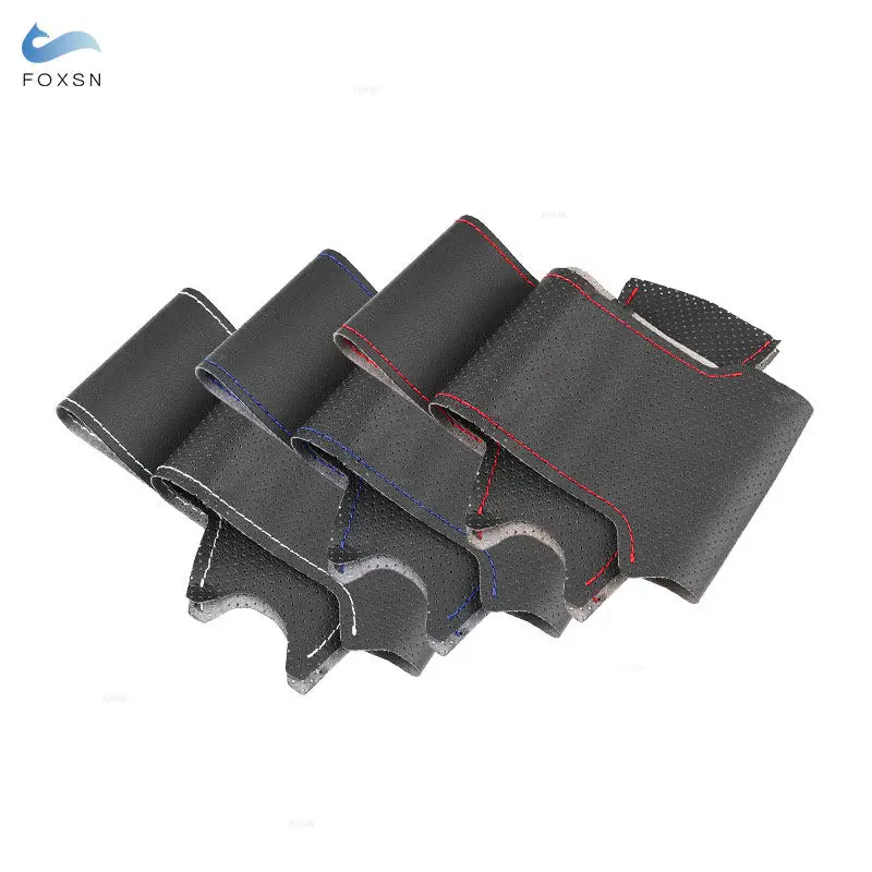 Funda volante cuero perforado cosido mano – Hyundai Santa Fe 2006-2012 - imagen 2