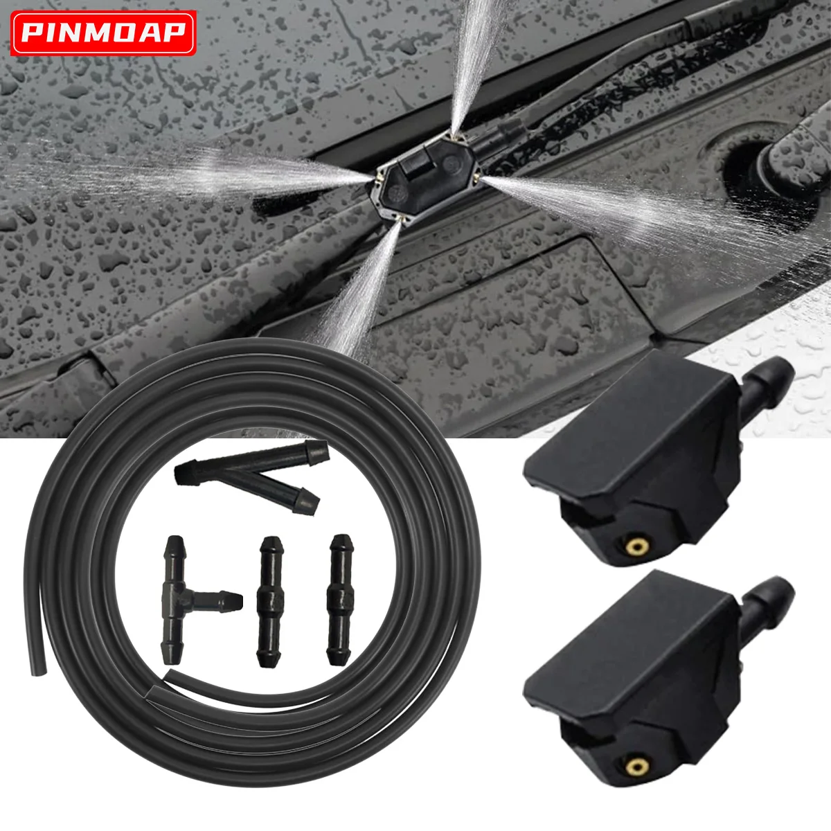 Kit de boquillas limpiaparabrisas para brazos de 8-9 mm