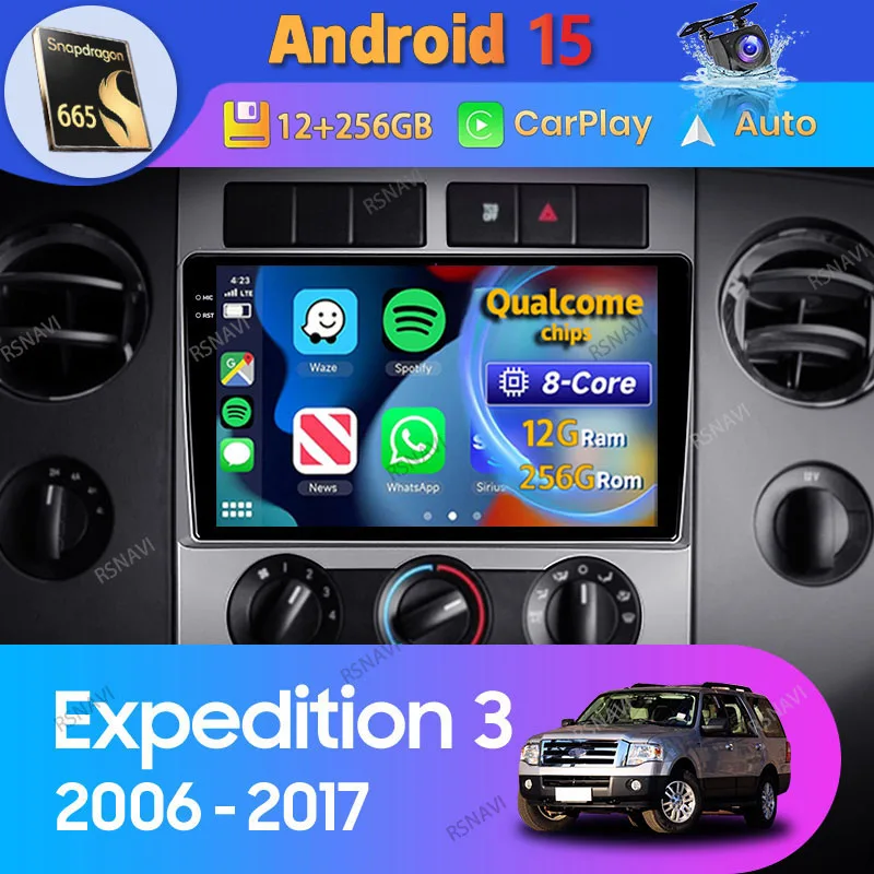 Autoradio Android Carplay Ford Expedition 3 U3242 U3542 (2006-2017)