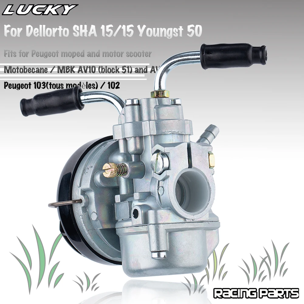 Carburador SHA 15/15 para Peugeot 102 y MBK 51 de 2 tiempos - imagen 2