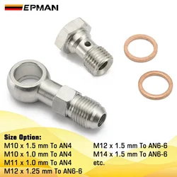 Tornillo banjo EPMAN de acero inoxidable para freno AN4/AN6
