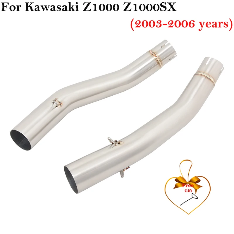 Tubo central de escape inox Kawasaki Z1000 / Z1000SX 2003-2006
