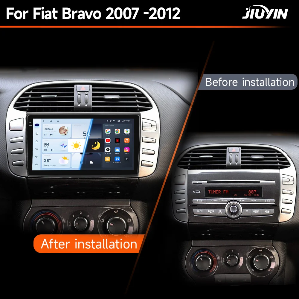 Radio multimedia con CarPlay inalámbrico y Android Auto para Fiat Bravo - imagen 4