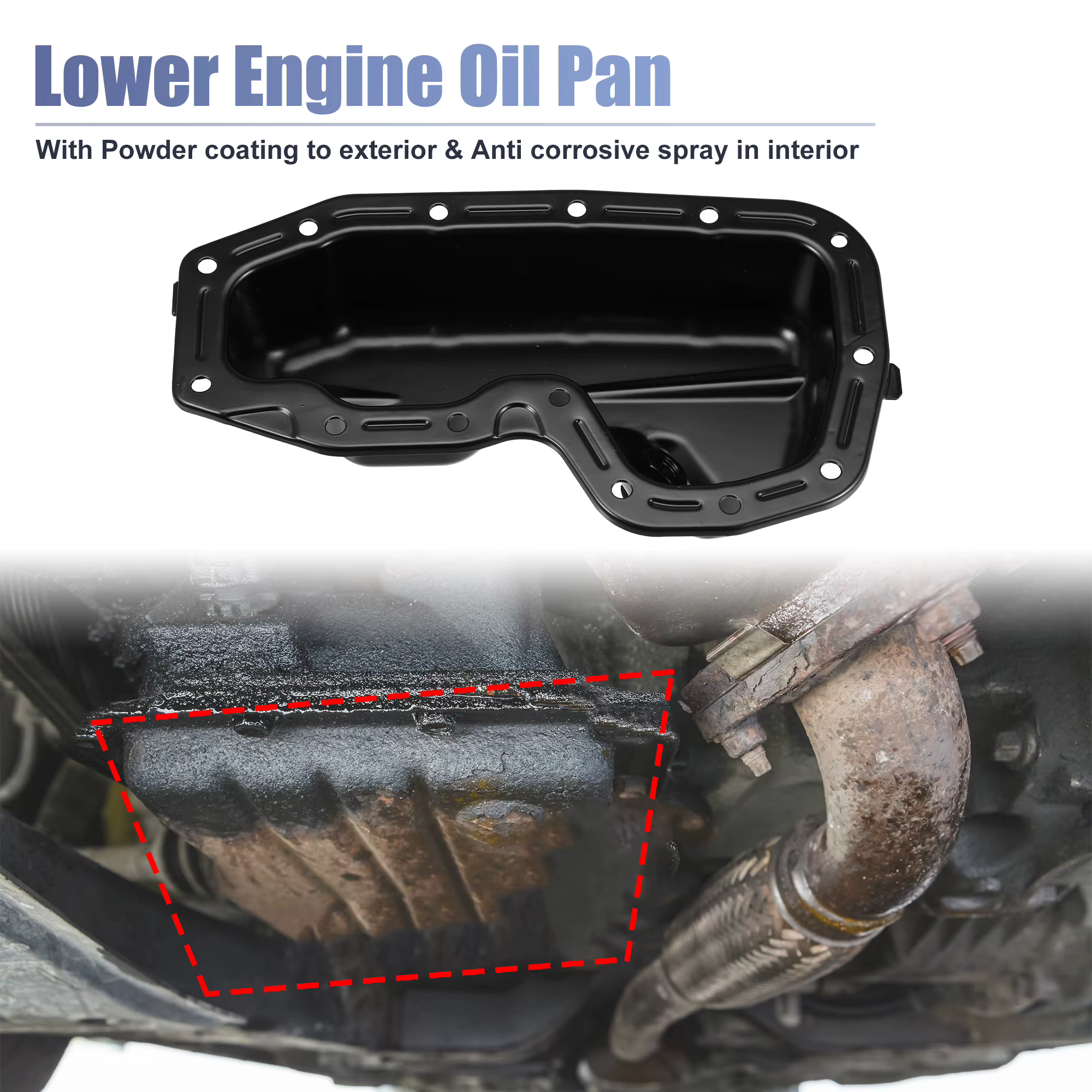 Autohaux 5184407AF cárter de aceite para Dodge Durango - imagen 3