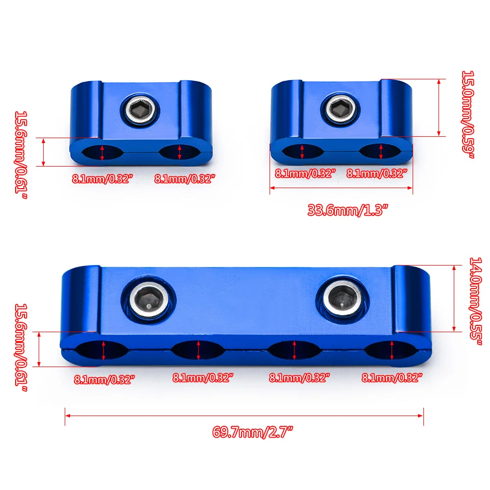 Abrazadera cable bujía 8mm – Clip sujeción Motorsport - imagen 5