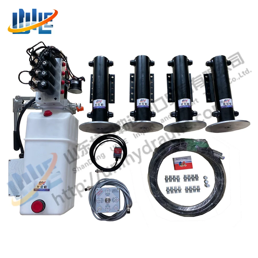 Accesorios para vehículos recreativos, cilindro telescópico, sistema de elevación de nivelación automática, sistema de nivelación RV, sistema de Control de elevación de cilindro hidráulico - imagen 4