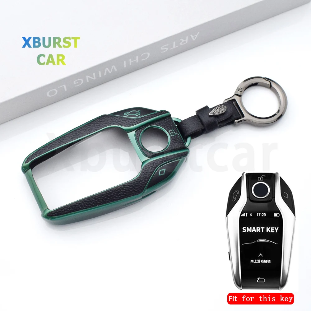 Funda de llave BMW en cuero TPU para X3, X5, X7 y Serie 5/7