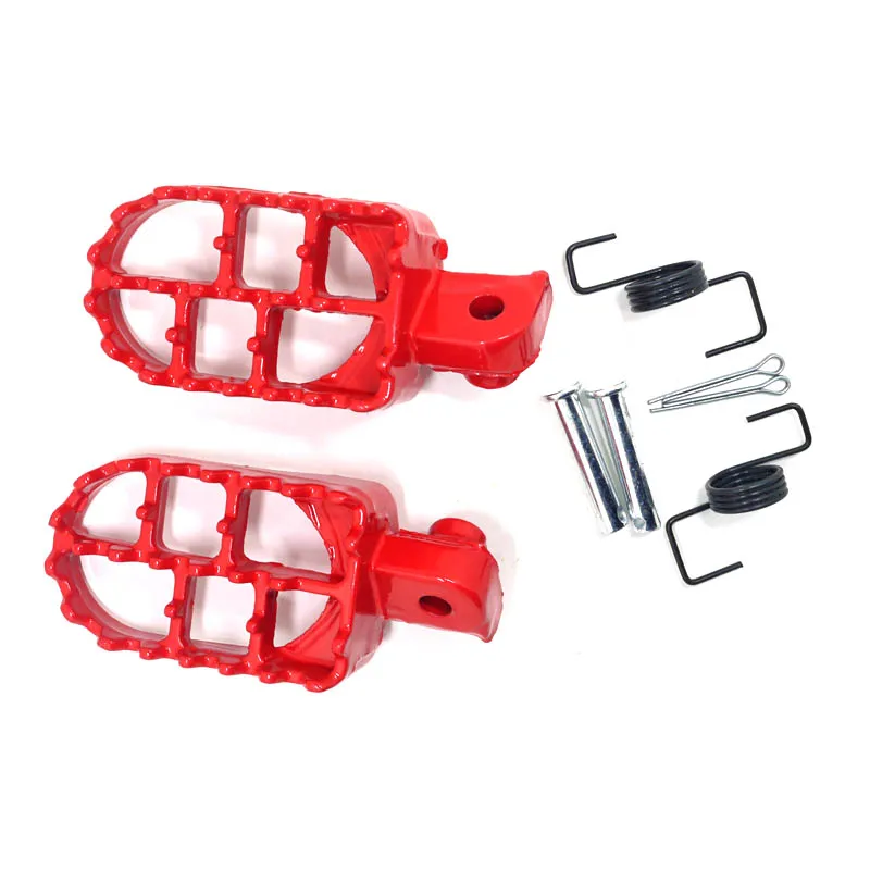Estribos rojos pit bike para Honda CRF50 y Yamaha TW200 - imagen 4