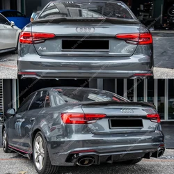 Alerón trasero negro brillante para Audi A4/S4 B9-B9.5 S line