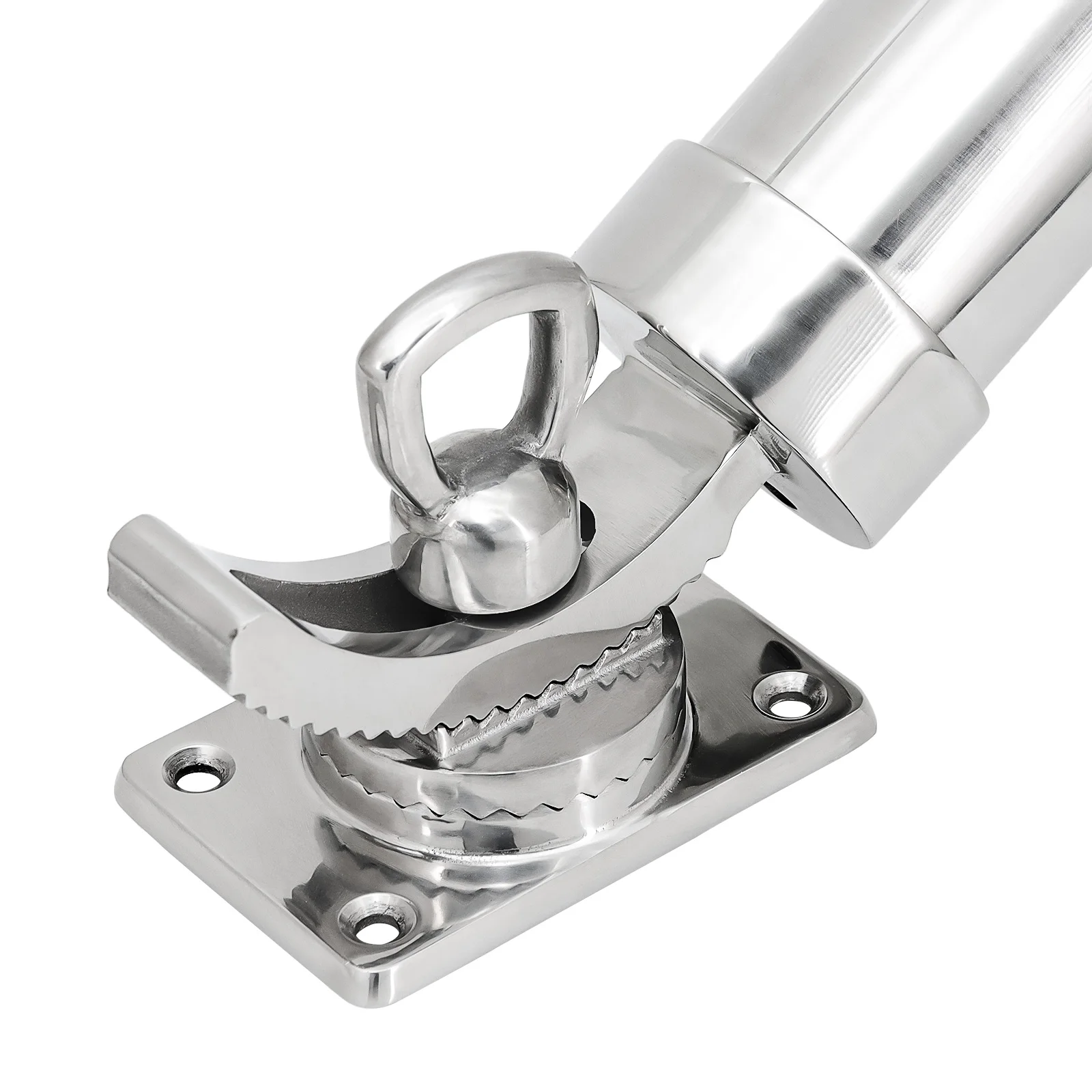 Soporte regulable de acero inoxidable para cañas de pesca – 360° – Barco Marino - imagen 5