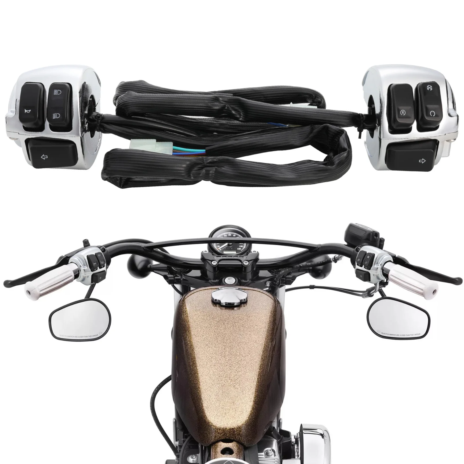 Arnés cableado manillar Harley XL883 y 1200 Dyna Softail - imagen 5
