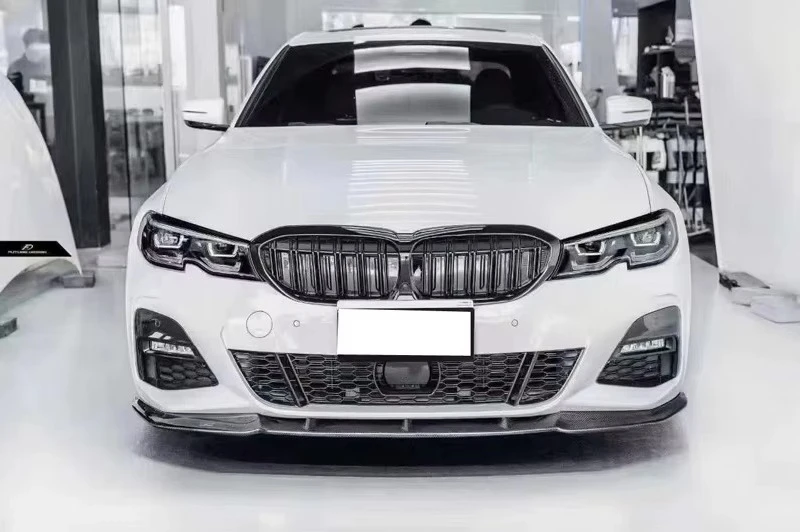 Divisor labio delantero BMW Serie 3 G20 G28 estilo FD fibra carbono - imagen 3