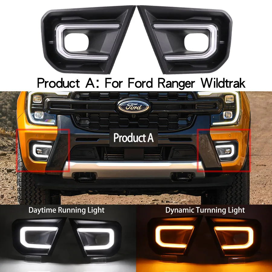 Luz diurna LED con intermitente para Ford Ranger 2023