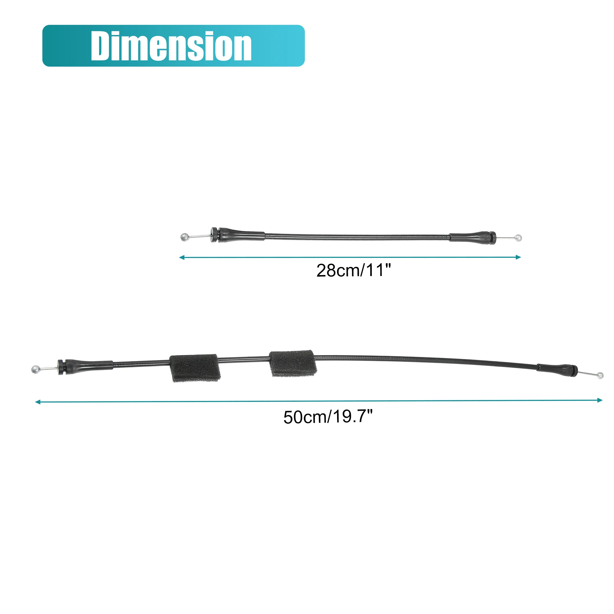 Autohaux 8C2Z15431A02C Cable de pestillo derecho Ford E-150/E-350 - imagen 4