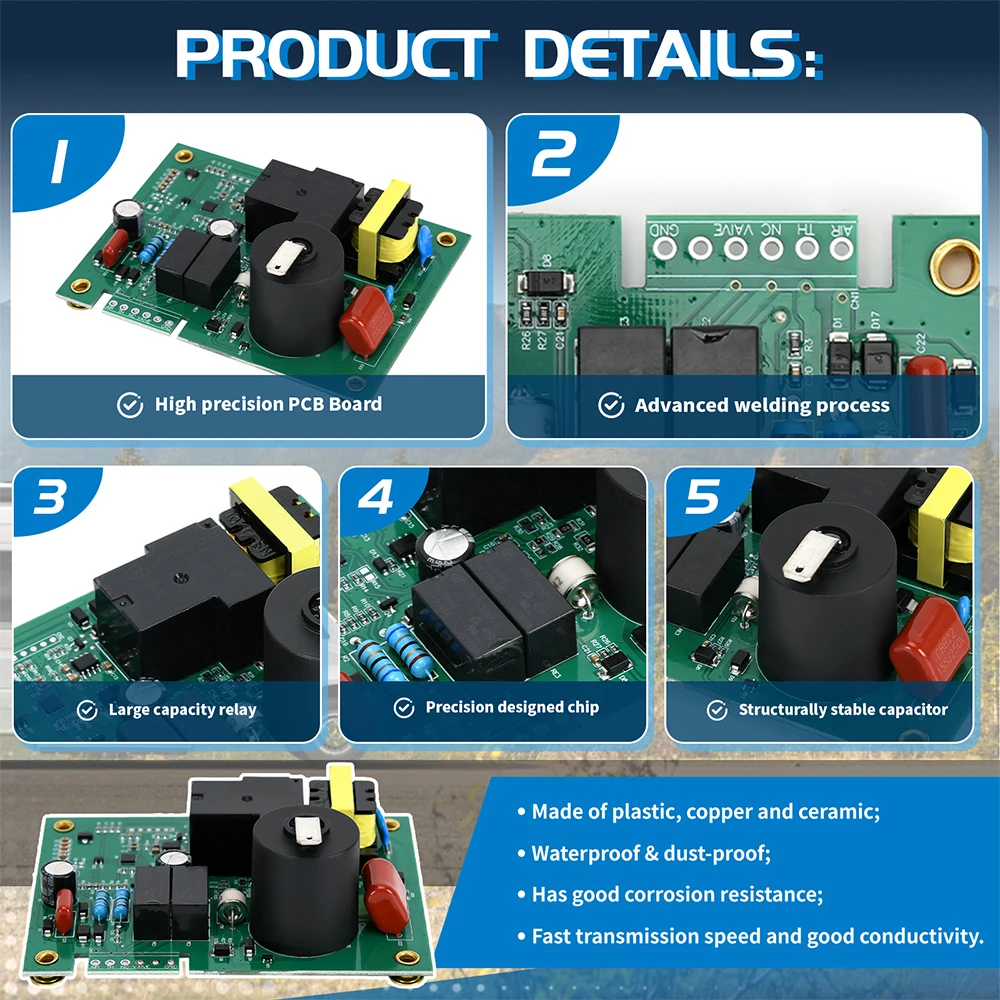 Placa de control del ventilador 12 VDC para calentador de agua - imagen 5
