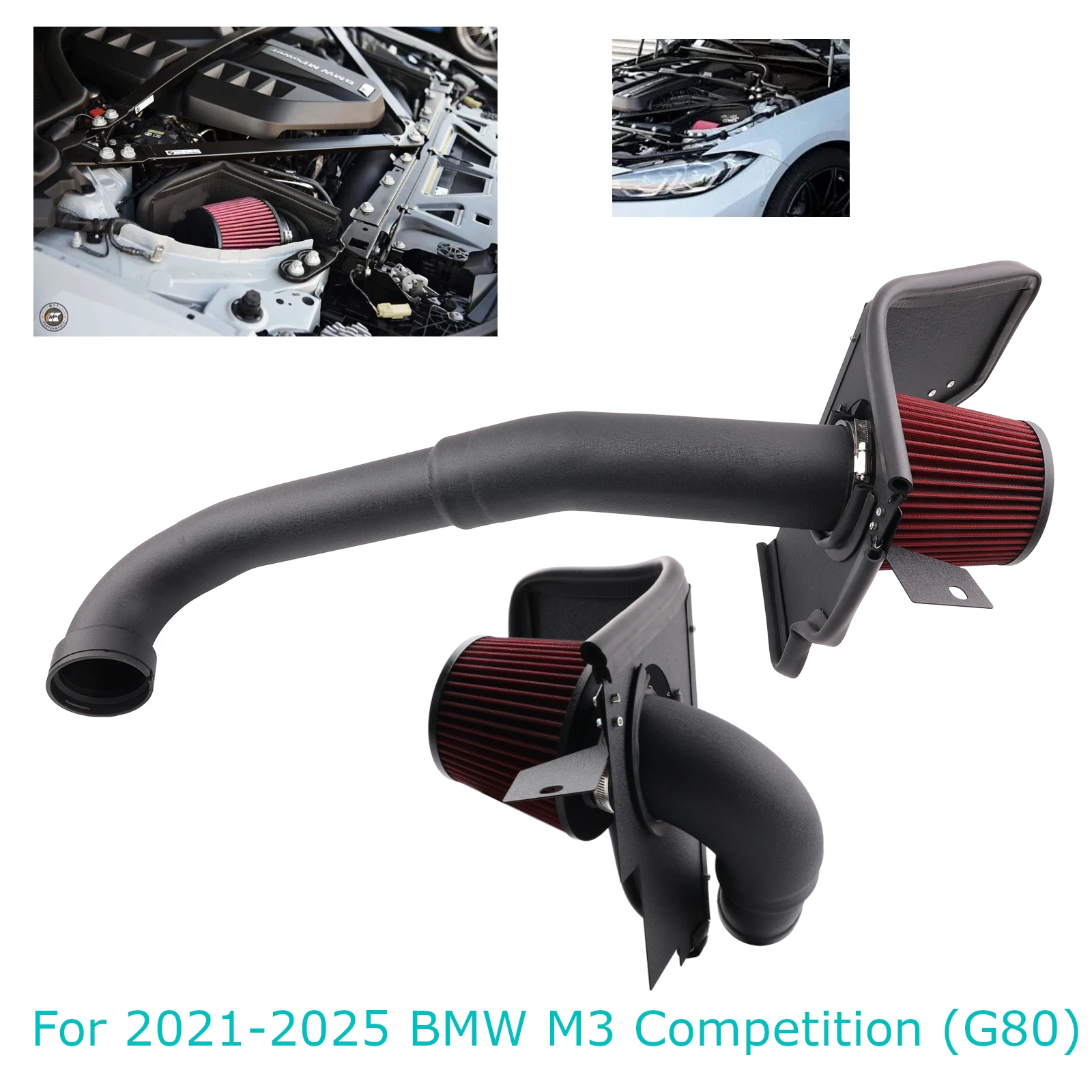 Tubo admisión aire frío S58 BMW M2–M4 Competition G8x con kit térmico
