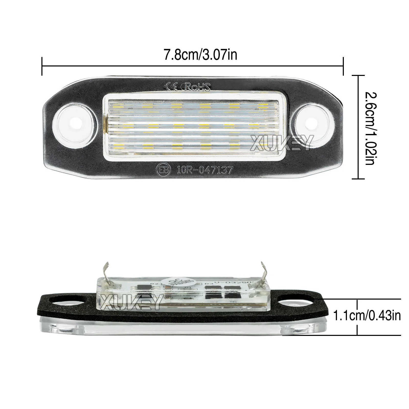 Tiras LED matrícula Canbus 12V sin errores para Volvo S60 V60 XC60 - imagen 5