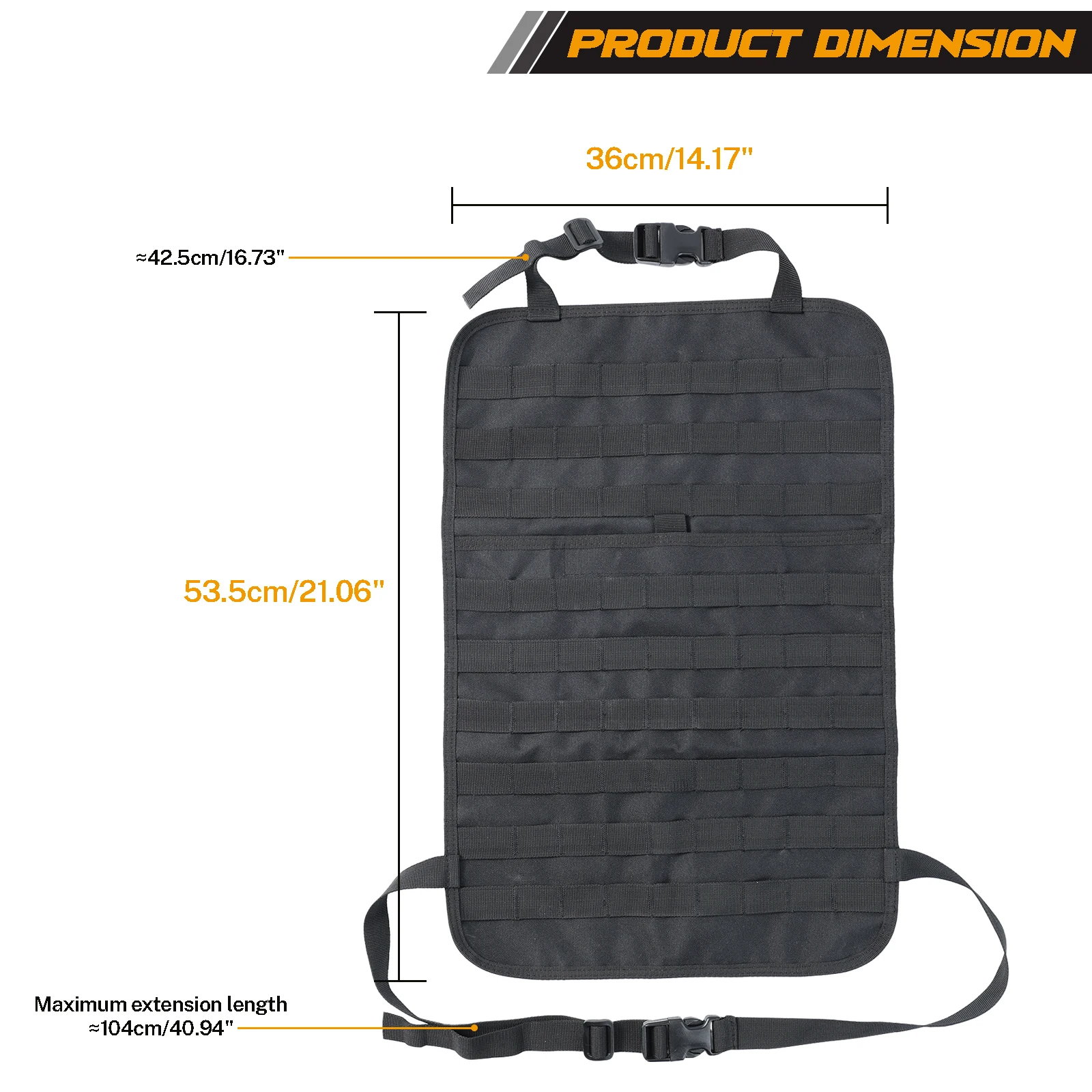Organizador Molle universal para asiento trasero del coche - imagen 2