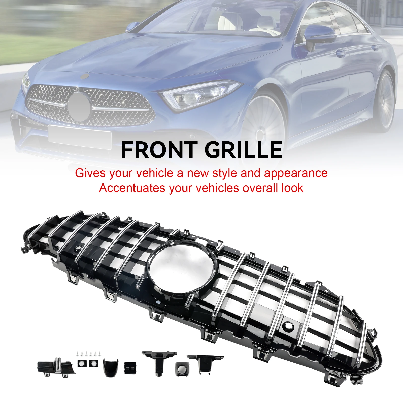 Parrilla cromada del parachoques delantero Mercedes CLS W257/C257 - imagen 3