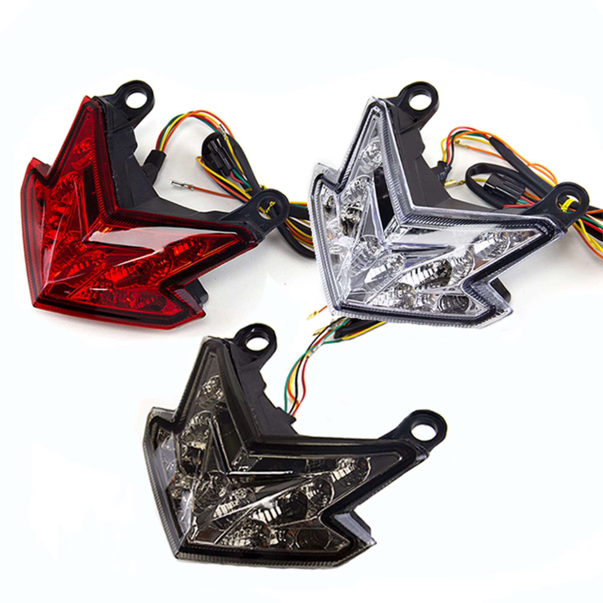 Detalle de la carcasa y los intermitentes LED