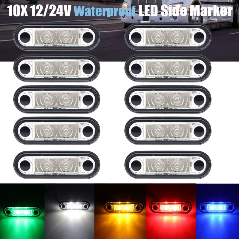 luces LED posición impermeables 12/24V freno/giro vehículos pesados